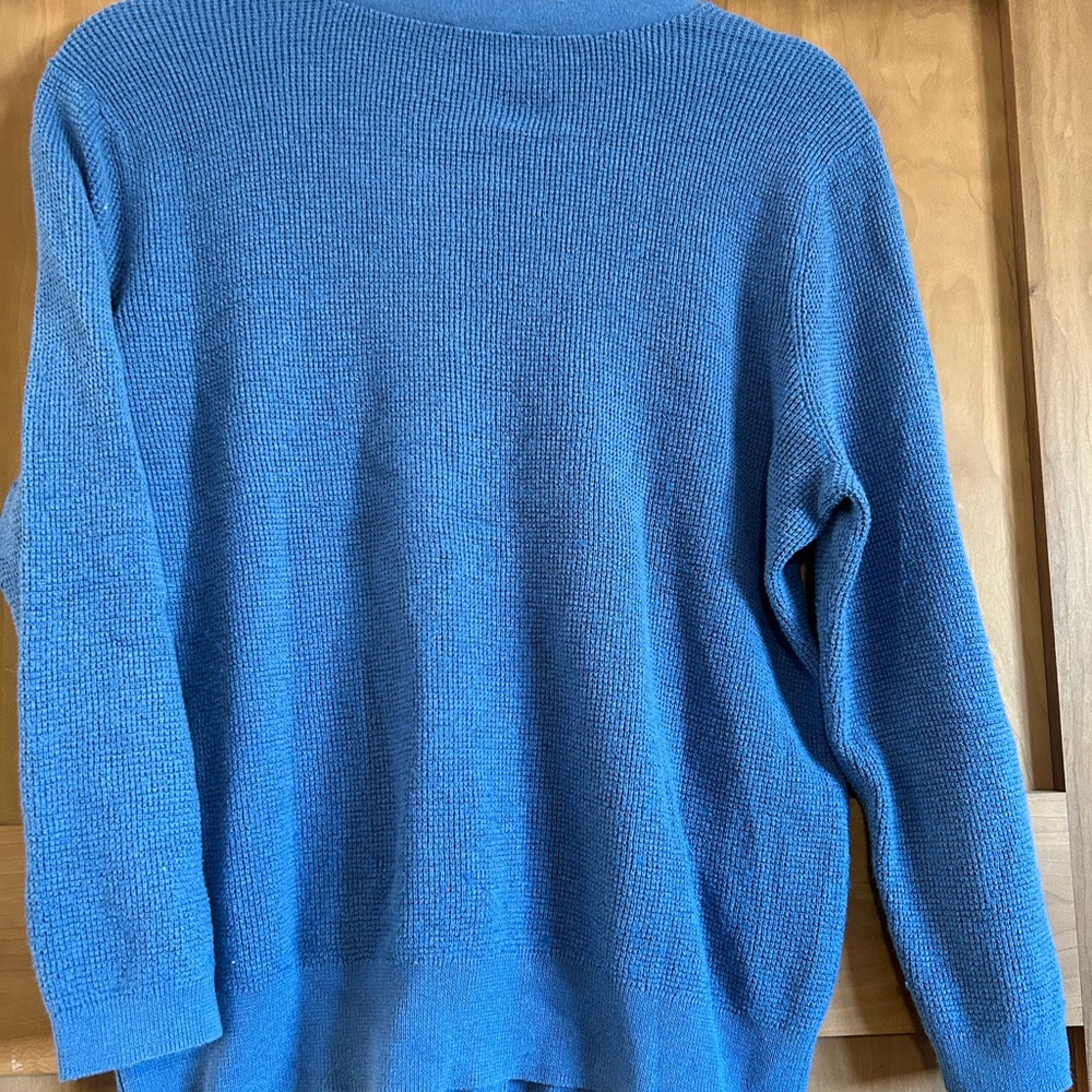 Talbots Blue Women's Cardigan Sweater - Picture 2 of 3